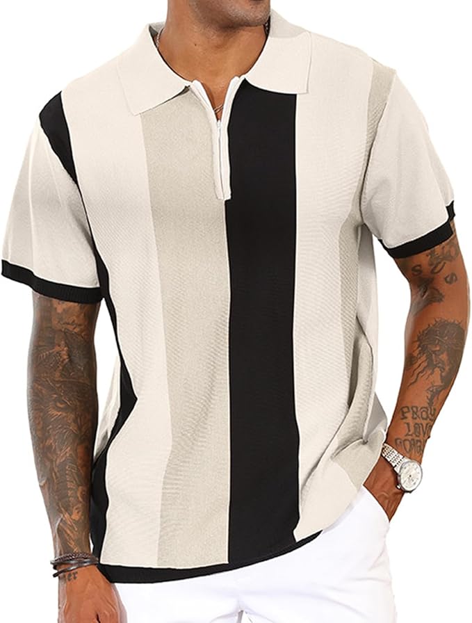 Caleb | Bold Stripe Polo